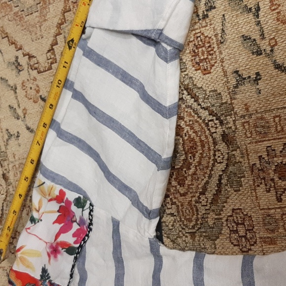 John Mark 100% Linen Tunic Top Size Small - Picture 8 of 12